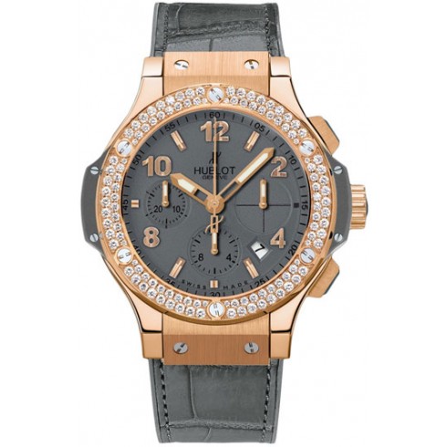 Hublot Big Bang Grey Tantulum Dial Grey Alligator Rubber Men's Watch 341.PT.5010.LR1104 watches