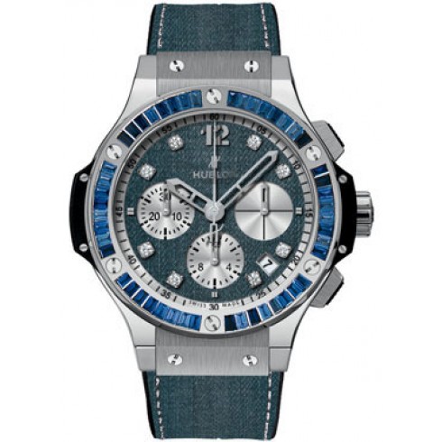Hublot Big Bang Jeans Chronograph Dial Sapphire Bezel Automatic Ladies Watch 341SX2710NR1901JE watches