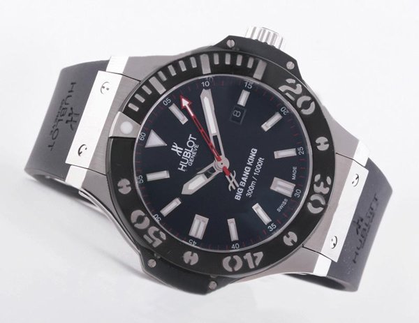 Hublot Big Bang King Palladium 322.LM.100.RX Black Rubber Strap Black Dial Round Watch watches
