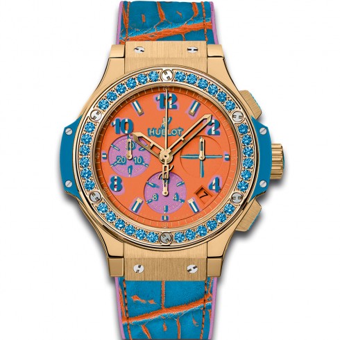 Hublot Big Bang Pop Art Mat Orange Dial 18k Yellow Gold Limited Edition Ladies Watch 341.VL.4789.LR.1207.POP15 watches
