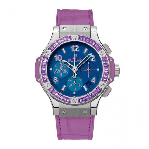 Hublot Big Bang Pop Art Steel Purple Dial Blue Self-Winding Ladies Watch 341.SV.5199.LR.1905POP14 watches