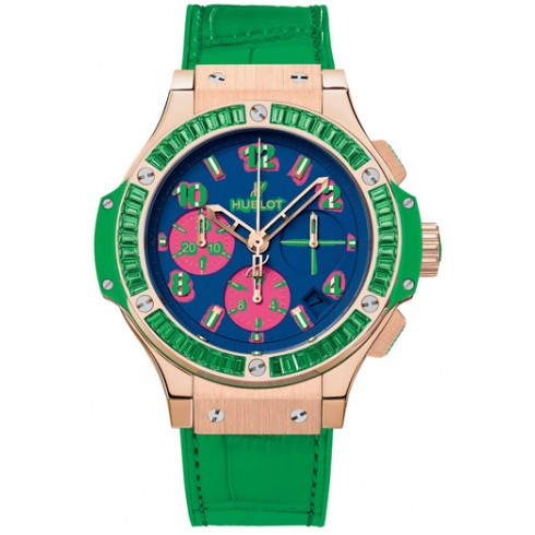 Hublot Big Bang Pop Art Yellow Gold Apple Dial Blue Automatic Men's Luxury Watch 341.VG.5199.LR.1922.POP14 watches