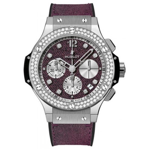 Hublot Big Bang Purple Jeans Diamonds Dial Genuine Jean Automatic Ladies Watch 341.SX.2790.NR.1104.JEANS14 watches