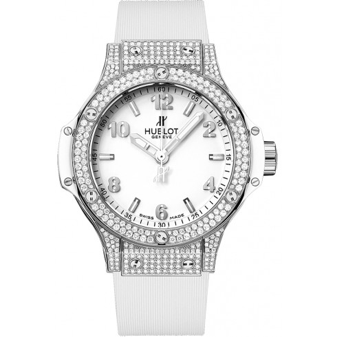 Hublot Big Bang Quartz Steel 38mm Dial White Quartz Ladies Watch 361.SE.2010.RW.1704 watches