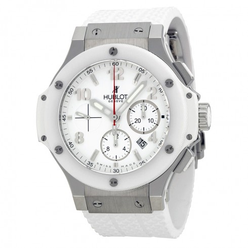 Hublot Big Bang St. Moritz Chronograph White Dial White Rubber Unisex Watch 301.SE.230.RW watches