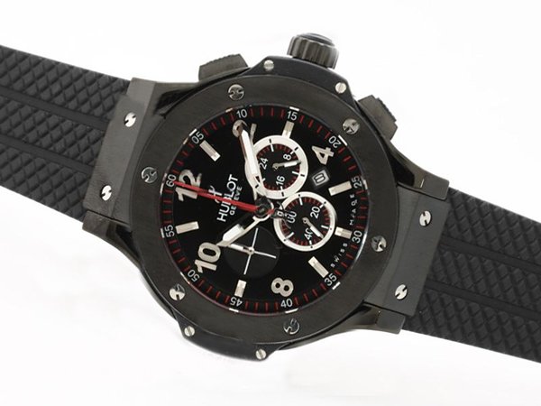 Hublot Big Bang Tantalum Mat 301.AL.460.RX PVD Bezel Black Rubber Strap Black Dial Watch watches