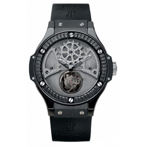 Hublot Big Bang Tourbillon Black Diamond Dial Men's Watch 305.CD.0002.RX.1900 watches