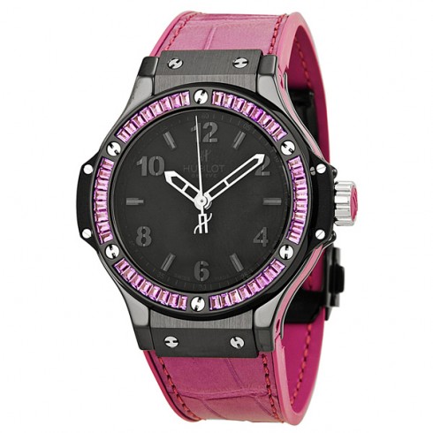 Hublot Big Bang Tutti Fruitti Amethyst Black Ceramic Purple Leather Ladies Watch 361.CV.1110.LR.1905 watches