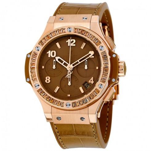 Hublot Big Bang Tutti Frutti Tan Dial Chronograph 18kt Rose Gold Unisex Watch 341PA5390LR1918 watches