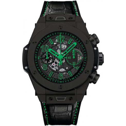 Hublot Big Bang Unico Green Black Ceramic Dial Black Men's Sports Watch 411.CI.1190.LR.ABG14 watches