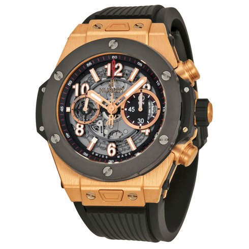 Hublot Big Bang Unico King Gold Ceramic Skeletal Dial Men's Watch 411.OM.1180.RX watches