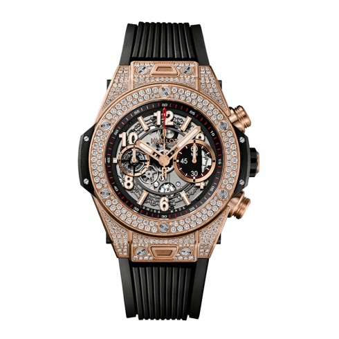 Hublot Big Bang Unico King Gold Dial Silver Automatic Men's Watch 411.OX.1180.RX.1704 watches