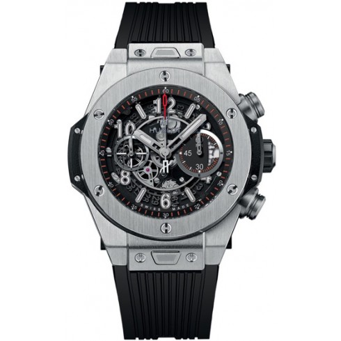 Hublot Big Bang Unico Titanium Black Dial Grey Skeleton Automatic Men's Sports Watch 411.NX.1170.RX.1104 watches