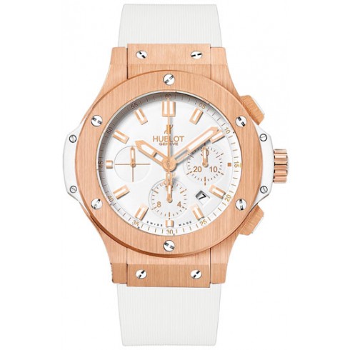 Hublot Big Bang White Dial 18kt Rose Gold Case Chronograph Men's Watch 301-PE-2180-RW watches