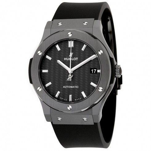 Hublot Classic Fusion Automatic Black Dial Black Rubber Men's Watch 511.CM.1771.RX watches
