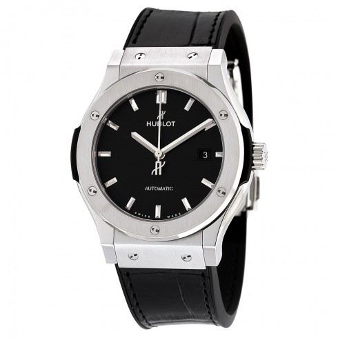 Hublot Classic Fusion Black Dial Titanium Automatic Men's Watch 542NX1171LR watches