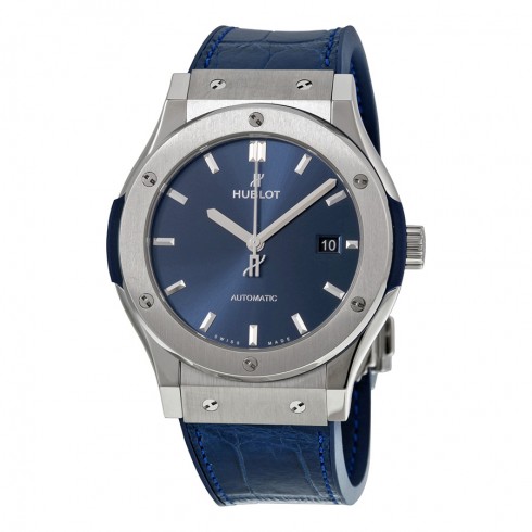 Hublot Classic Fusion Automatic Blue Sunray Dial TitaniumMen's Watch 542.NX.7170.LR watches