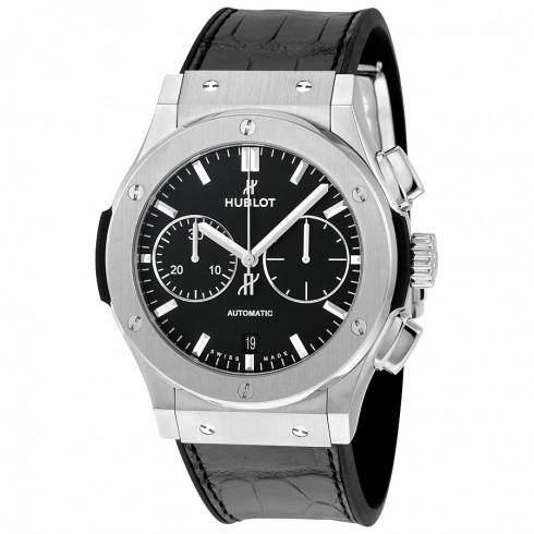 Hublot Classic Fusion Black Dial Chronograph Titanium Automatic Men's Watch 521.NX.1171.LR watches