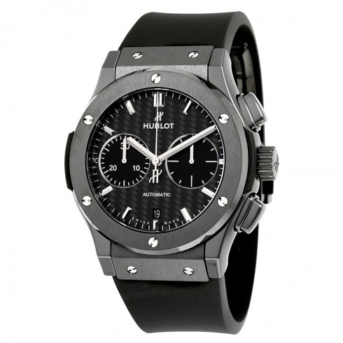 Hublot Classic Fusion Chronograph Black Magic Mat Carbon Fiber Dial Automatic Men's Watch 521.CM.1771.RX watches