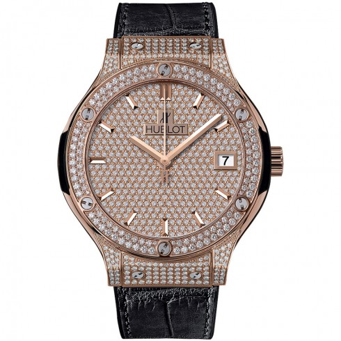 Hublot Classic Fusion Automatic Gold 38mm Dial Diamonds Men's Luxury Watch 565.OX.9010.LR.1704 watches