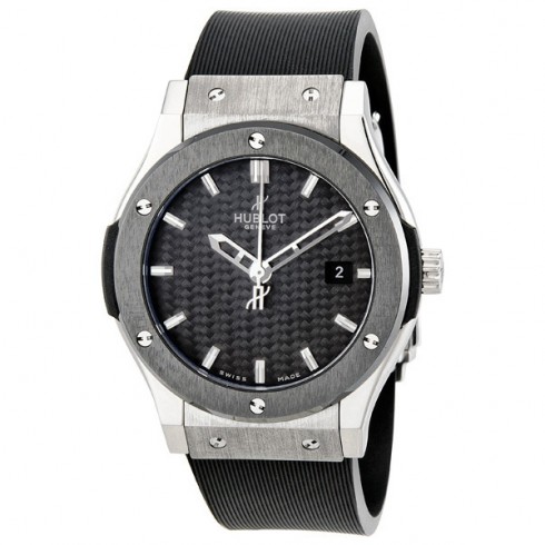 Hublot Classic Fusion Black Dial Automatic Rubber Strap Men's Watch 542.ZM.1170.RX watches