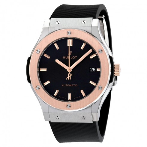 Hublot Classic Fusion Black Dial Black Rubber Men's Watch 511.NO.1181.RX watches