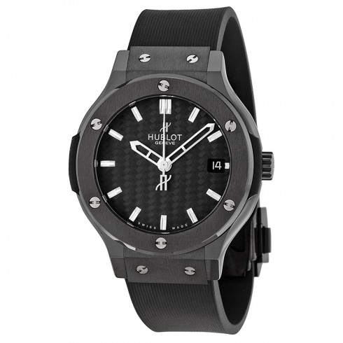 Hublot Classic Fusion Black Dial Black Rubber Strap Men's Watch 561.CM.1770.RX watches