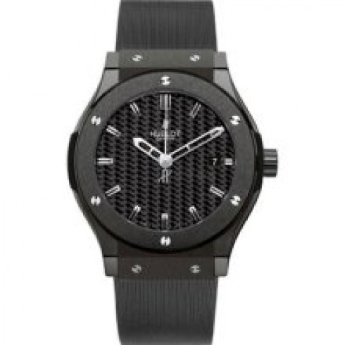 Hublot Classic Fusion Black Dial Rubber Men's Watch 542.CM.1770.CM watches