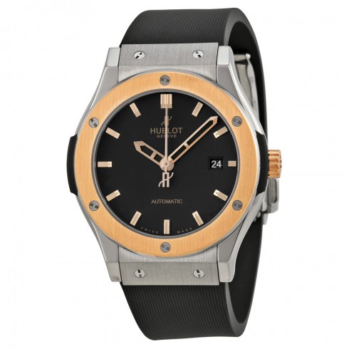 Hublot Classic Fusion Black Dial Rubber Men's Watch 542.ZP.1180.RX watches