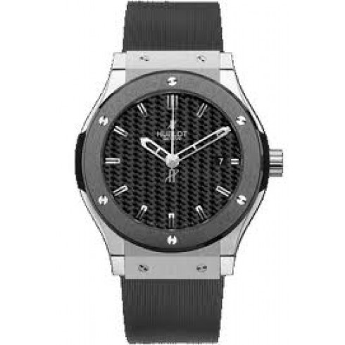 Hublot Classic Fusion Black Dial Zirconium Black Rubber Automatic Men's Watch 511.ZM.1670.RX watches