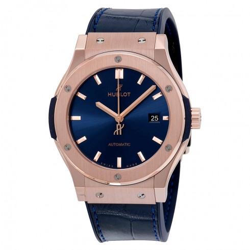Hublot Classic Fusion Blue Sunray Dial 18k Rose Gold Automatic Men's Watch 542.OX.7180.LR watches