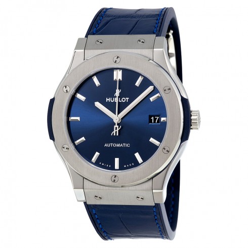Hublot Classic Fusion Blue Sunray Dial Titanium Automatic Men's Watch 511.NX.7170.LR watches
