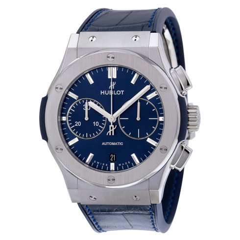 Hublot Classic Fusion Blue Sunray Dial Titanium Automatic Men's Watch 521.NX.7170.LR watches