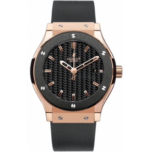 Hublot Classic Fusion Carbon Dial Black Rubber Men's Watch 511.PM.1780.RX watches