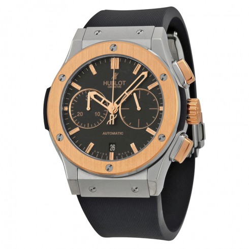 Hublot Classic Fusion Chronograph Black Dial Rubber Men's Watch 521.NO.1180.RX watches