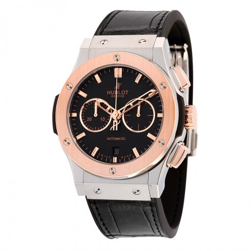 Hublot Classic Fusion Chronongraph Automatic Black Dial Black Leather Men's Watch 541.NO.1180.LR watches