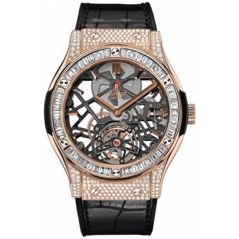 Hublot Classic Fusion Dial Skeleton 18k King Gold Men's Luxury Watch 505.OX.0180.LR.0904 watches