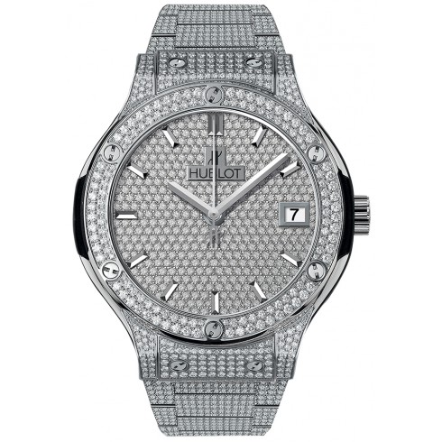 Hublot Classic Fusion Diamond Pave Dial Men's Watch 565.NX.9010.NX.3704 watches