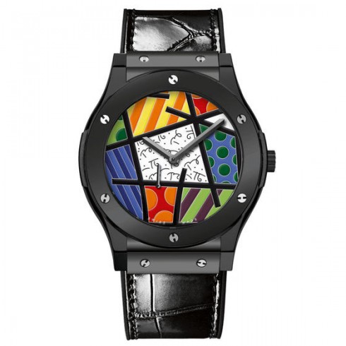 Hublot Classic Fusion Enamel Britto Multi Color Dial Ceramic Limited Edition Men's Watch 515.CS.0910.LR watches