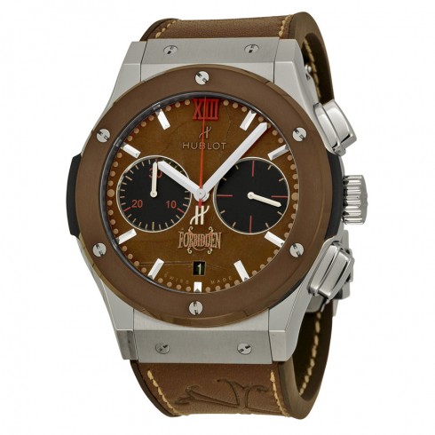 Hublot Classic Fusion Forbidden Automatic Chronograph Tobacco Dial Brown Leather Men's Watch 521NC0589VROPX14 watches