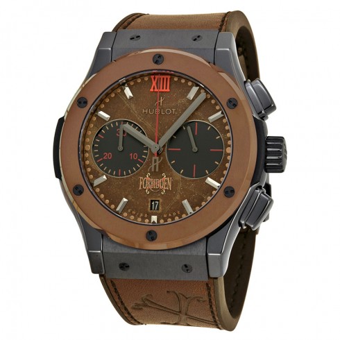 Hublot Classic Fusion Forbidden Chronograph Automatic Tobacco Dial Men's Watch 521CC0589VROPX14 watches
