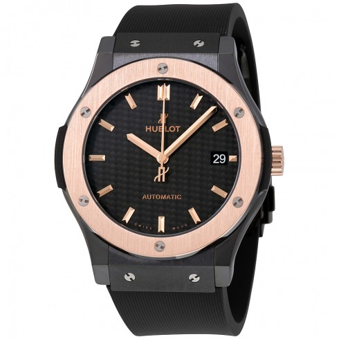 Hublot Classic Fusion Mat Carbon Fiber Dial Automatic 18 Carat King Gold Watch 511.CO.1781.RX watches