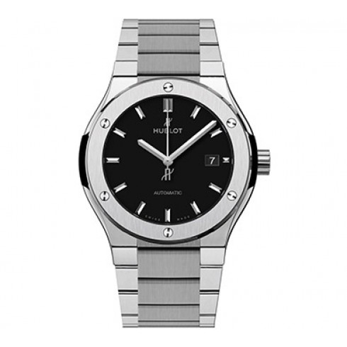 Hublot Classic Fusion Matte Black Dial Automatic Titanium Men's Watch 548.NX.1170.NX watches