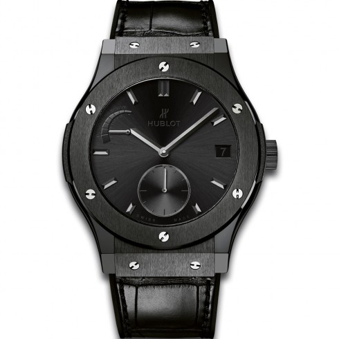 Hublot Classic Fusion Power Reserve All Black Ceramic Limited Edition Men's Watch 516.CM.1440.LR watches
