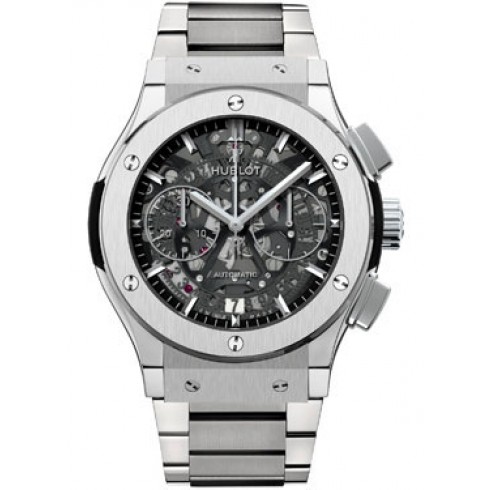 Hublot Classic Fusion Skeleton Dial Chronograph Titanium Automatic Men's Watch 525NX0170NX watches