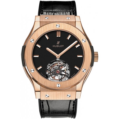 Hublot Classic Fusion Tourbillon 45mm Dial Black Men's Luxury Watch 505.OX.1180.LR watches
