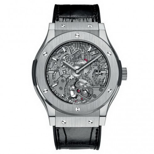 Hublot Classic Fusion Tourbillon Cathedral Minute Repeate Dial Silver Men's Watch 504NX0170LR watches