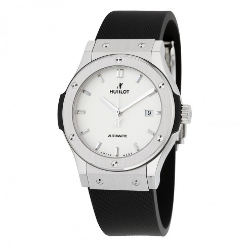 Hublot Classic Fusion White Dial Black Rubber Men's Watch 542NX2611RX watches