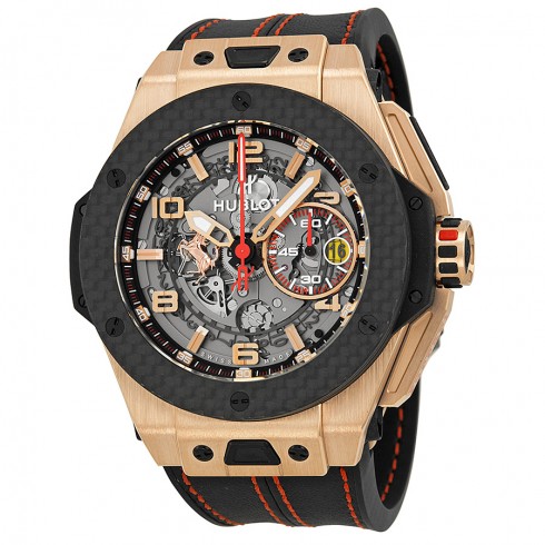 Hublot Ferrari King Automatic Openwork Dial 18kt Rose Gold Men's Watch 401.OQ.0123.VR watches