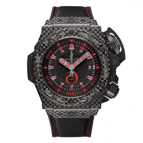 Hublot King Power Alinghi Black Dial Carbon Fiber Rubber Nomex Men's Watch 731QX1140NRAGI12 watches